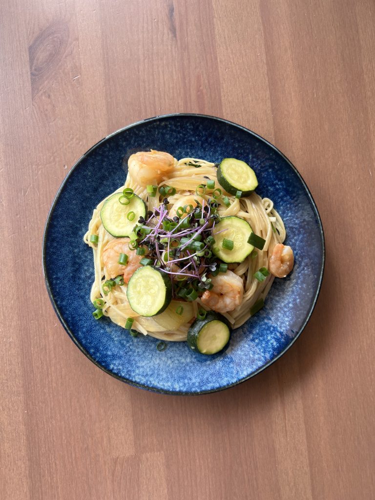 Shrimp and Vegetable Yaki Ramen