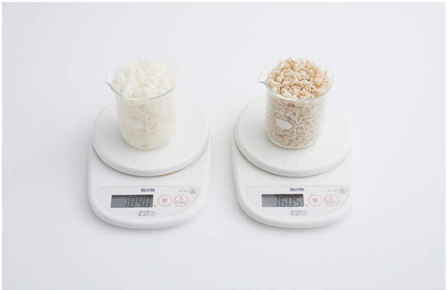 weight of rice and barley